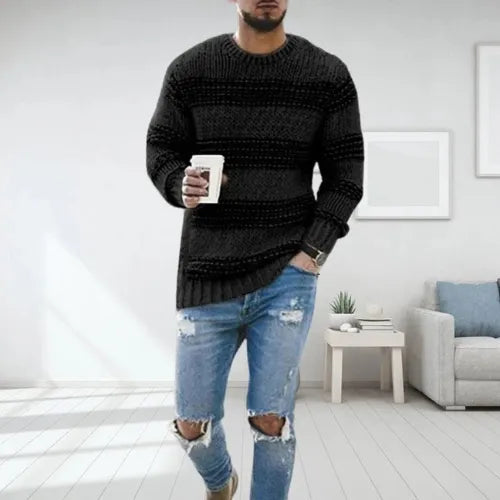 Darien Striped Chunky Knit Sweater